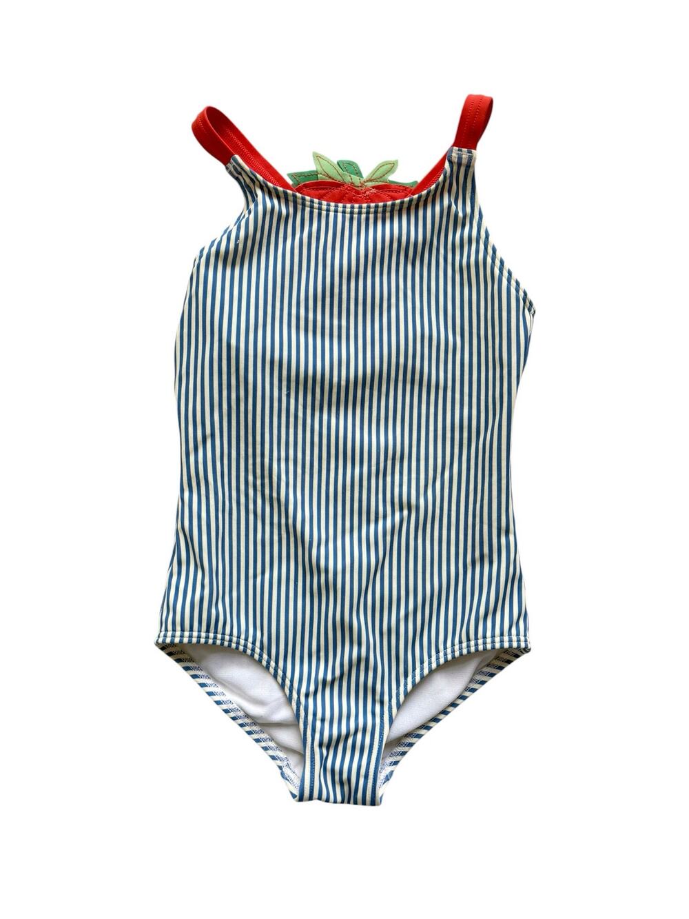 Mini Boden Strawberry Swimsuit Size 5-6y